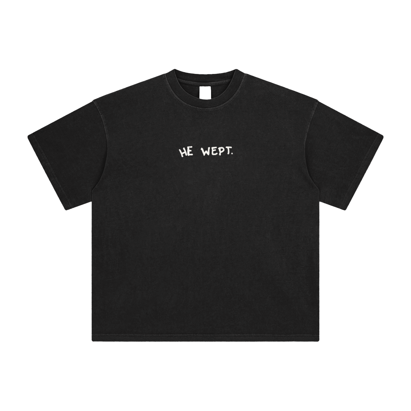wept,cry,black,tshirt,Jesus,waterfall,scripture